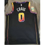 Maglia NBA 0 Craig SUNS Nero 2022-23 Statement Edition Stampato