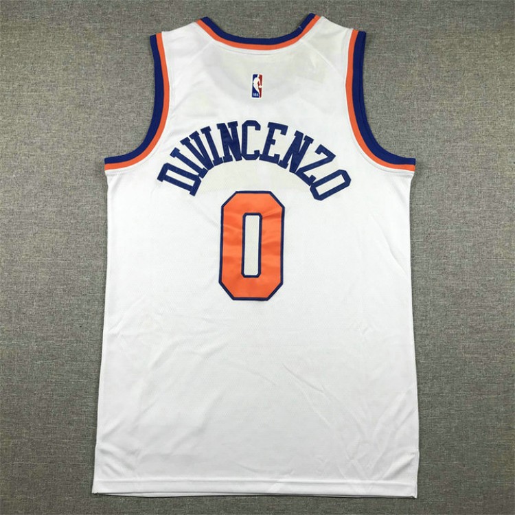 Maglia #0 Divincenzo Knicks Bianco Ricamato