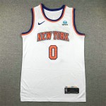 Maglia #0 Divincenzo Knicks Bianco Ricamato