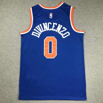 Maglia #0 Divincenzo Knicks Blu Ricamato