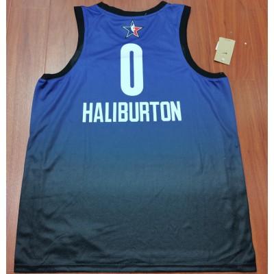 Maglia #0 Haliburton 2023 Nba all stars game Team Lebron Blu