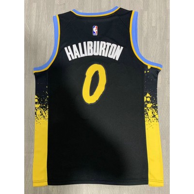 Maglia #0 Haliburton Indiana Pacers 2023-24 city Ricamato