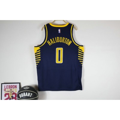 Maglia #0 Haliburton Indiana Pacers Blu