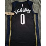 Maglia #0 Haliburton Pacers 22-23 city Nero Stampato