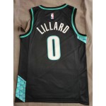 Maglia NBA 0 Lillard Blazers 22-23 city Stampato