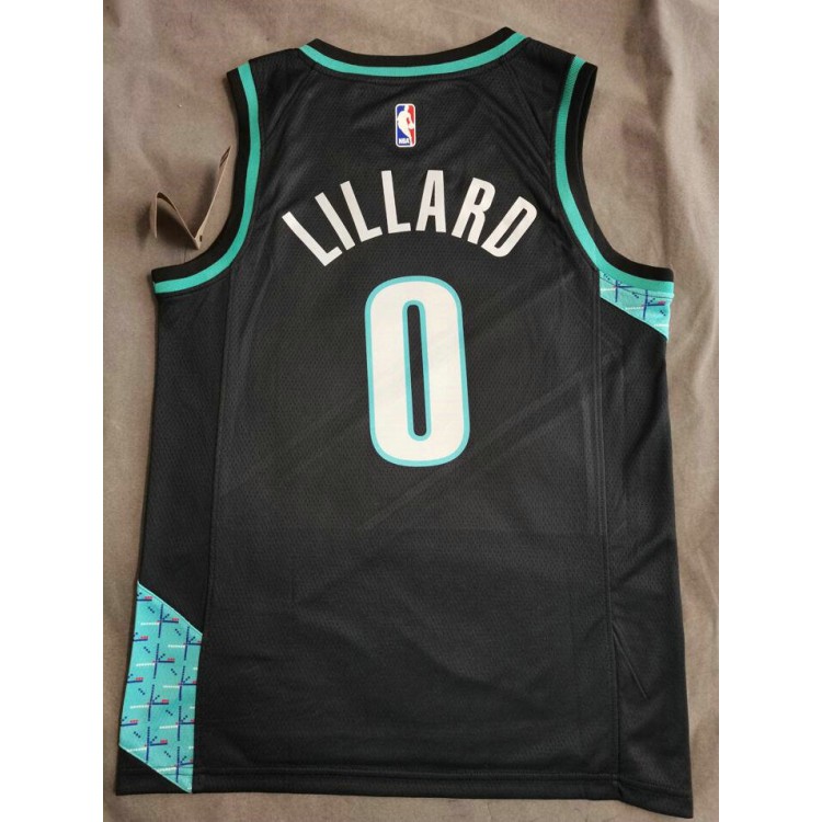 Maglia NBA 0 Lillard Blazers 22-23 city Stampato