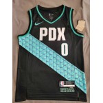 Maglia NBA 0 Lillard Blazers 22-23 city Stampato