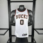 Maglia #0 Lillard Bucks 18-19 retro Bianco