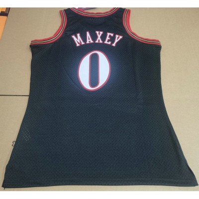 Maglia 0 Maxey Philadelphia 76ers Mitchell & Ness Nero