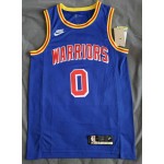 Maglia NBA 0 Payton II Warriors 75th Anniversary Final Blu Stampato