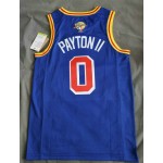 Maglia NBA 0 Payton II Warriors 75th Anniversary Final Blu Stampato