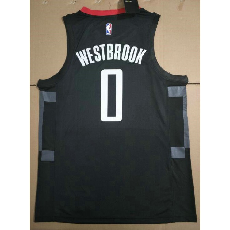 Maglia NBA 0 Russell Westbrook Rockets Nero