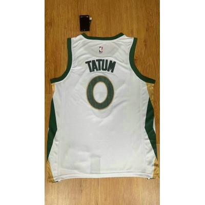 Maglia #0 Tatum Boston Celtics 23-24 city Bianco Ricamato