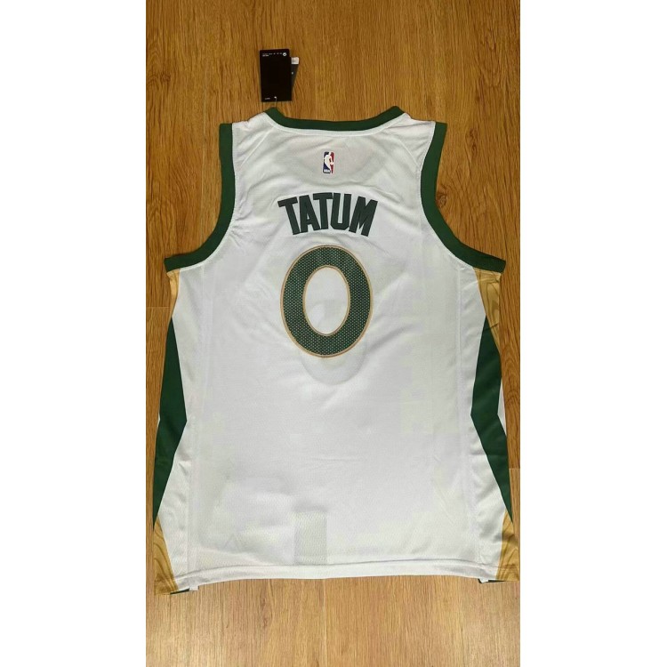 Maglia #0 Tatum Boston Celtics 23-24 city Bianco Ricamato