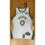 Maglia #0 Tatum Boston Celtics 23-24 city Bianco Ricamato