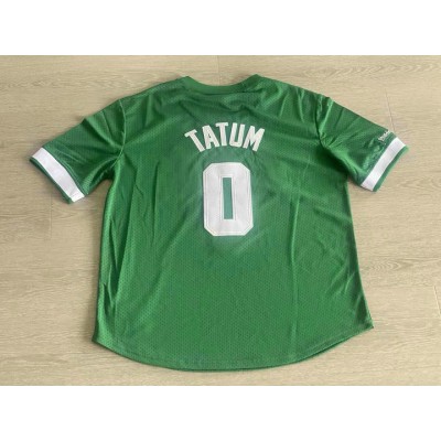 Maglia #0 Tatum Boston Celtics Mitchell & Ness Manica Corta Verde