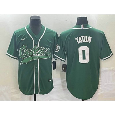 Maglia #0 Tatum Boston Celtics baseball Verde