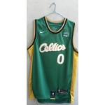 Maglia #0 Tatum Celtics 22-23 Verde Ricamato