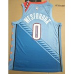 Maglia NBA 0 Westbrook 2019 OKC Thunder city