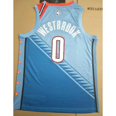 Maglia NBA 0 Westbrook 2019 OKC Thunder city