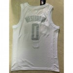 Maglia NBA 0 Westbrook 2020 Rockts MVP Bianco