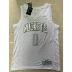 Maglia NBA 0 Westbrook 2020 Rockts MVP Bianco