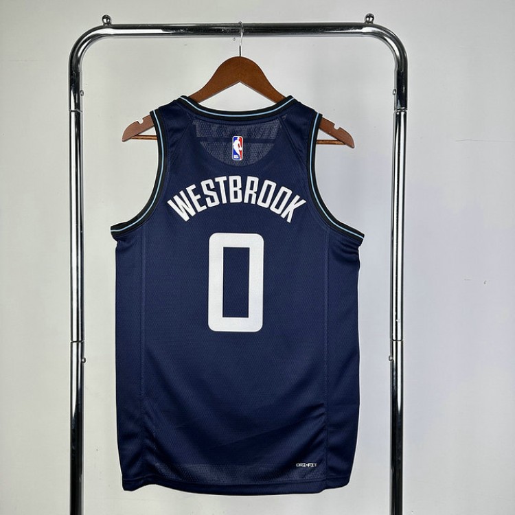 Maglia NBA 0 Westbrook Clippers 23-24 city Stampato