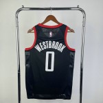 Maglia NBA 0 Westbrook Houston Rockets 23-24 statement Nero