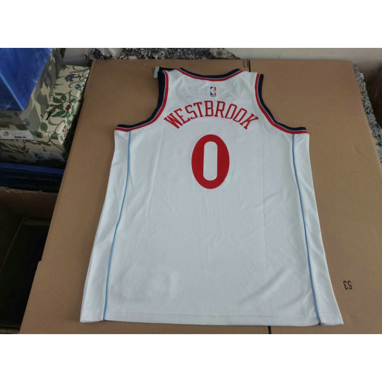 Maglia NBA 0 Westbrook Los Angeles Clippers 2024-25 Bianco