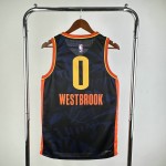 Maglia NBA 0 Westbrook OKC Thunder 23-24 city Stampato