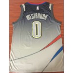 Maglia NBA 0 Westbrook OKC Thunder City edition