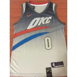 Maglia NBA 0 Westbrook OKC Thunder City edition