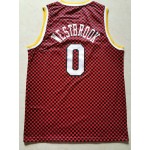 Maglia NBA 0 Westbrook Rockets Checkerboard