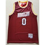 Maglia NBA 0 Westbrook Rockets Checkerboard