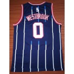 Maglia NBA 0 Westbrook Rockets Retro Ricamato