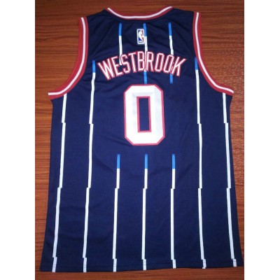 Maglia NBA 0 Westbrook Rockets Retro Ricamato