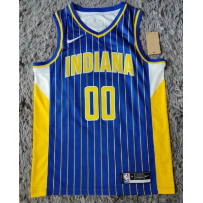 Maglia #00 Bennedict Mathurin Pacers 20-21 city Blu Stampato