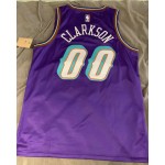 Maglia NBA 00 Clarkson Jazz Retro Viola