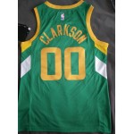 Maglia NBA 00 Clarkson Utah Jazz 20-21 earnedVerde