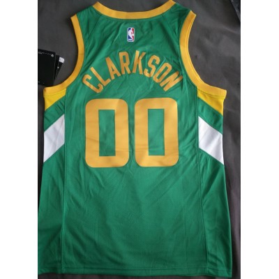 Maglia NBA 00 Clarkson Utah Jazz 20-21 earnedVerde