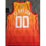 Maglia NBA 00 Clarkson Utah Jazz 2018-19 city Arancione