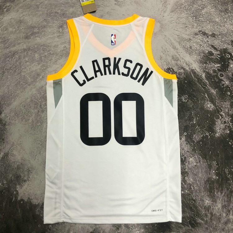 Maglia NBA 00 Clarkson Utah Jazz 22-23 Association Bianco