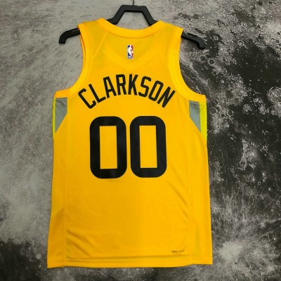 Maglia NBA 00 Clarkson Utah Jazz 22-23 Icon Giallo