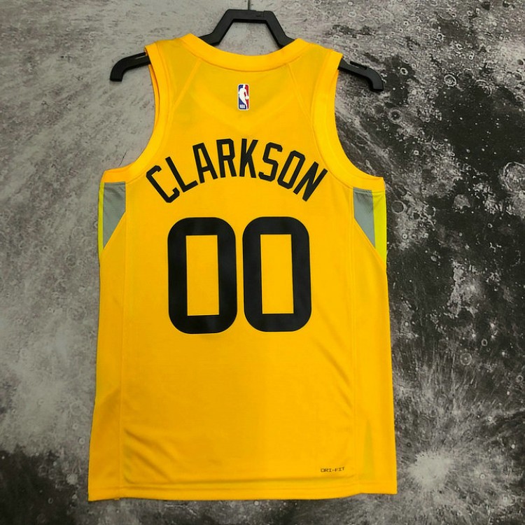 Maglia NBA 00 Clarkson Utah Jazz 22-23 Icon Giallo