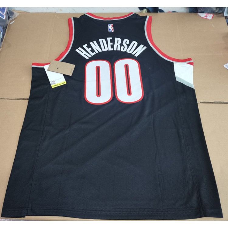 Maglia NBA 00 Henderson Blazers Nero