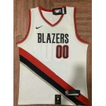 Maglia NBA 00 Henderson Portland Trail Blazers Bianco Ricamato