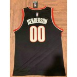 Maglia NBA 00 Henderson Portland Trail Blazers Nero Ricamato