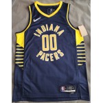 Maglia #00 Mathurin Indiana Pacers 22-23 Blu con diamond logos Stampato