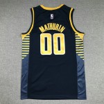 Maglia #00 Mathurin Indiana Pacers 22-23 Blu Ricamato