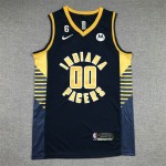 Maglia #00 Mathurin Indiana Pacers 22-23 Blu Ricamato